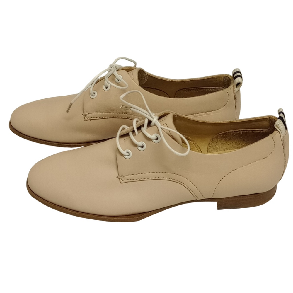 RAG & BONE "AUDREY" PINK LEATHER OXFORDS SHOES - Picture 4 of 12